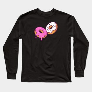 Flying donuts with cream Long Sleeve T-Shirt